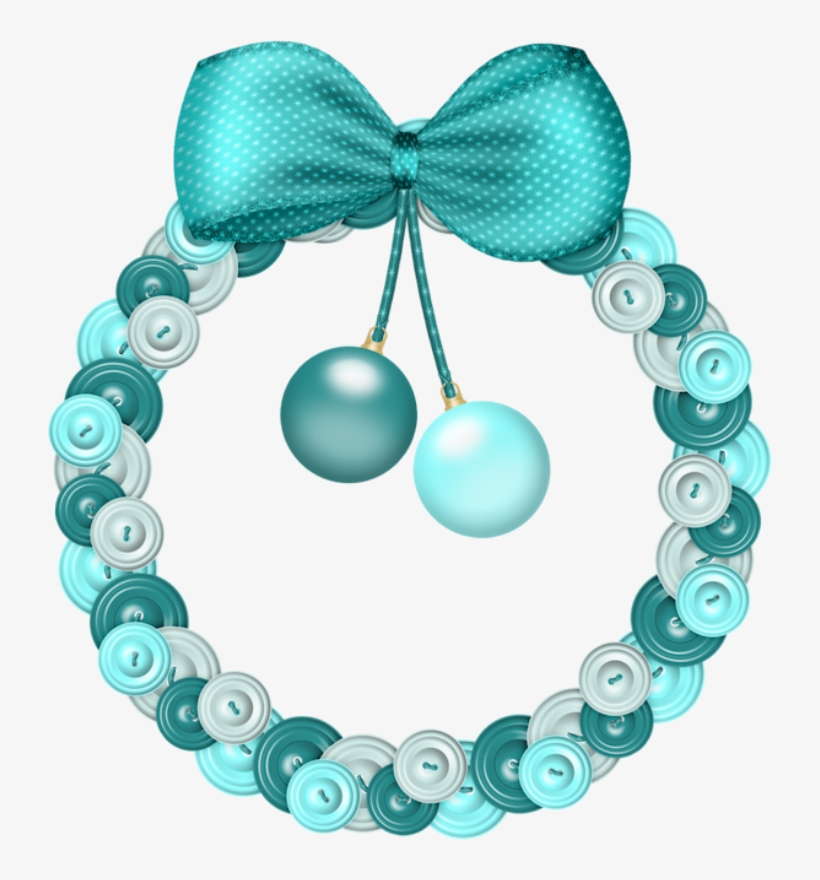 Christmas Blue Wreath Clip Art - Christmas Day, transparent png download