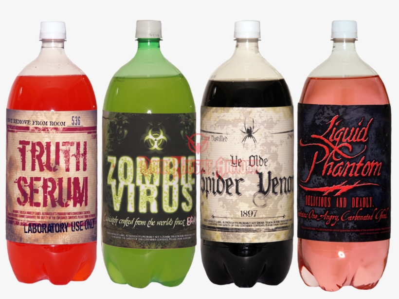 Halloween Slapsticker Soda Bottle Labels - Soda Bottle Labels, transparent png download