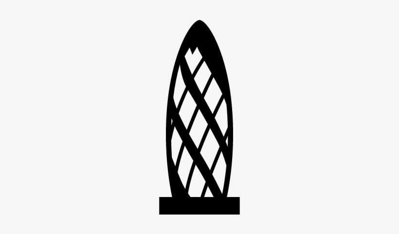 30 St Mary Axe Vector - 30 St Mary Axe Silhouette, transparent png download