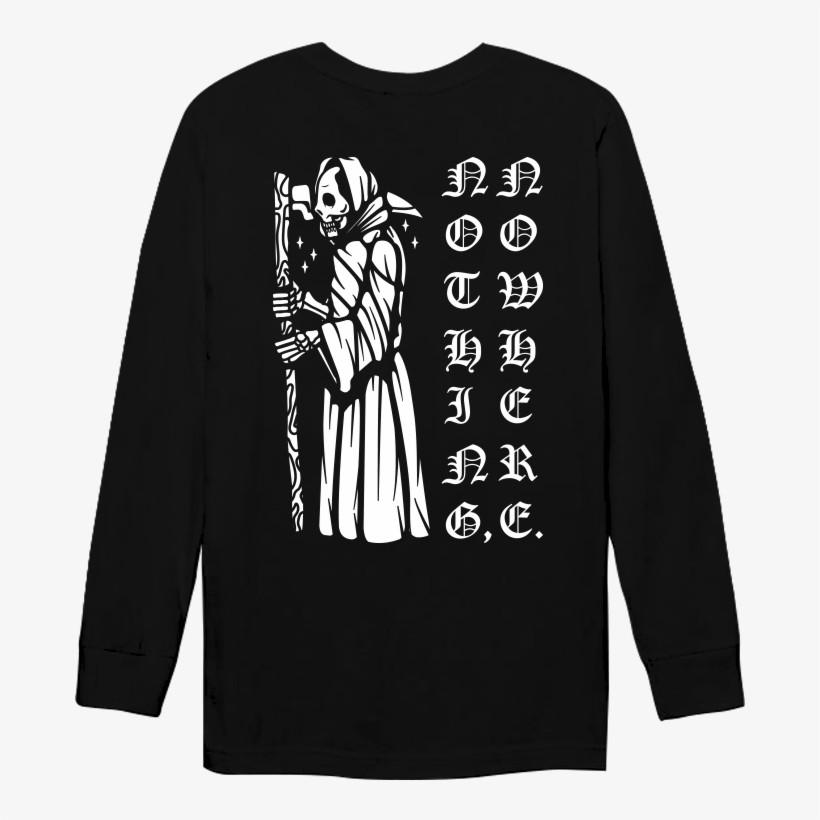 I'm Sorry I'm Trying Longsleeve - Nothing Nowhere Reaper Hoodie, transparent png download