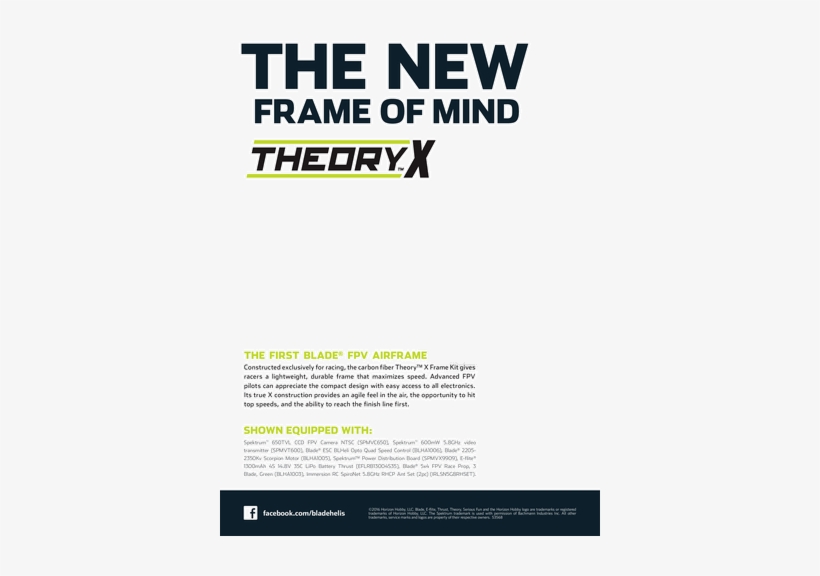 Blade Blh9440 Theory X 170 Fpv Kit, 4" Props, transparent png download
