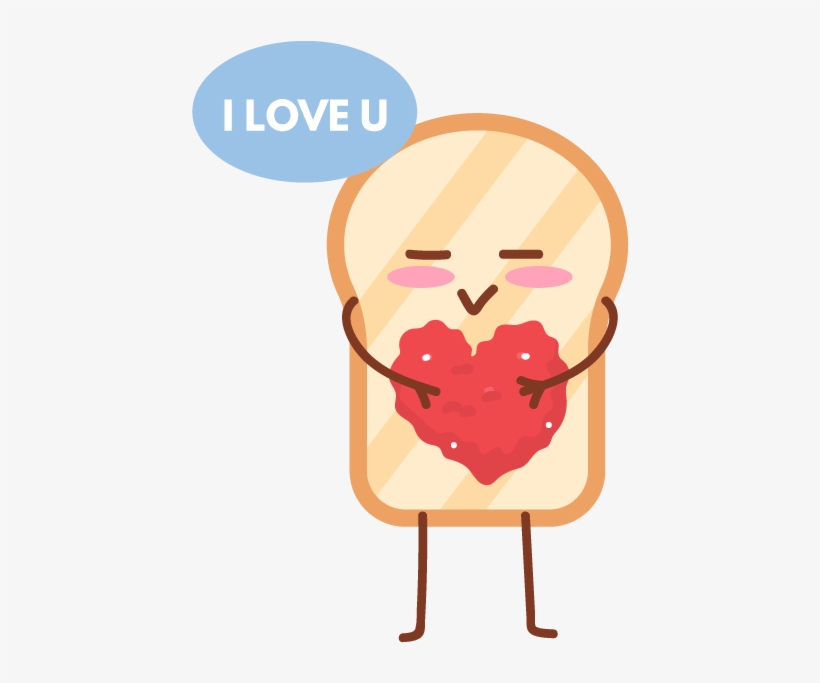 I Luv U Toastie - Luv U, transparent png download
