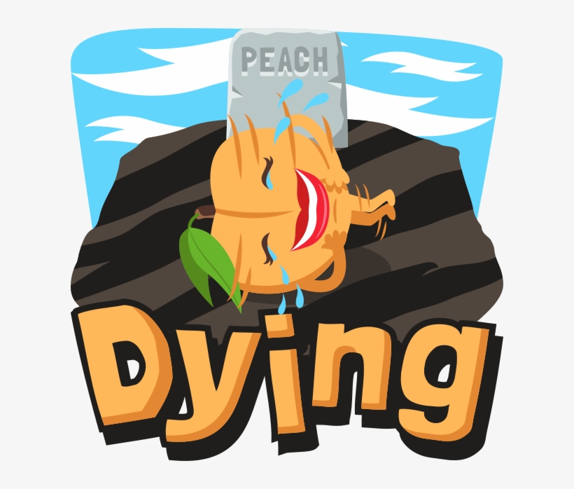 A Peach Life - Peach Dying 16 Oz Stainless Steel Travel Mug, transparent png download