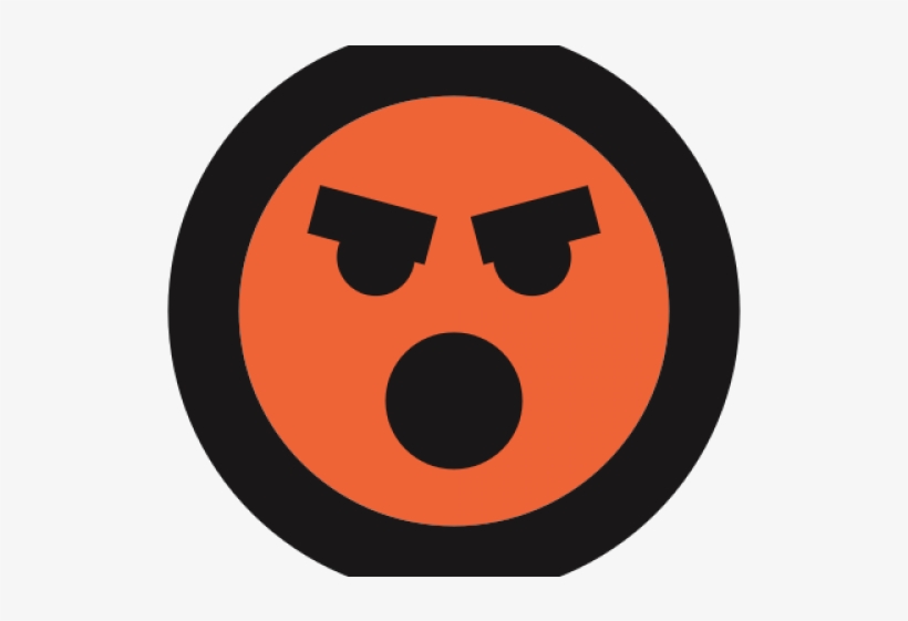 Angry Emoji Clipart Irate - Circle, transparent png download