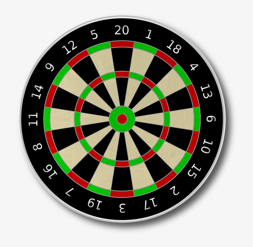 Target Board Png Transparent Image - Dart Board, transparent png download