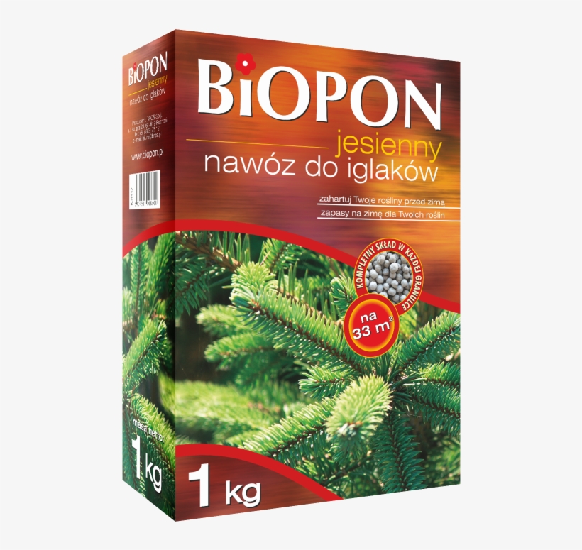 Biopon Autumn Conifer Fertilizer - Biopon Nawóz Do Iglaków PNG Image ...