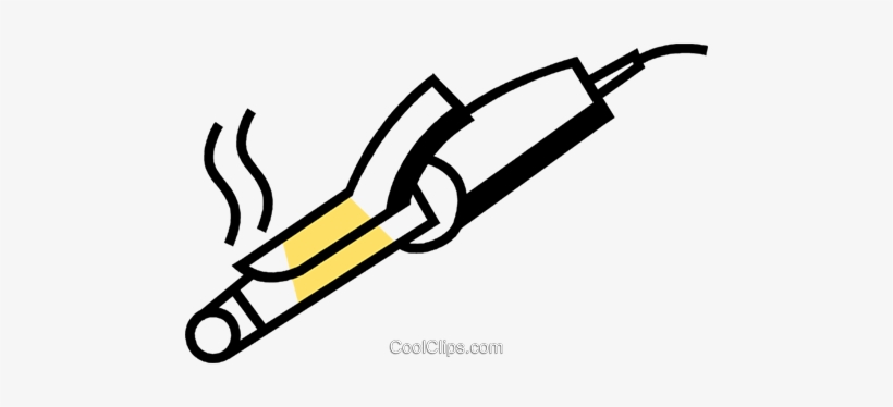Curling Irons Royalty Free Vector Clip Art Illustration - Curling Iron Clip Art, transparent png download