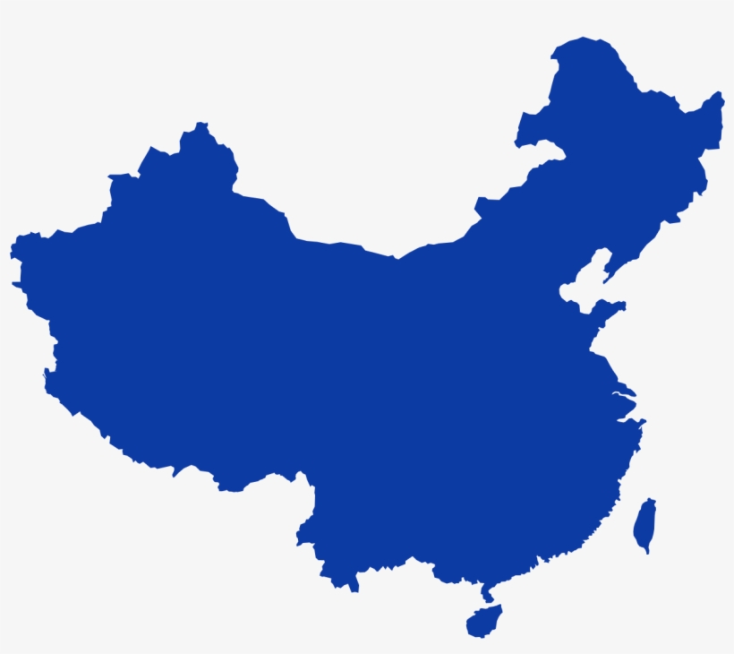 File - China-outline - Svg - China Map Outline Vector, transparent png download