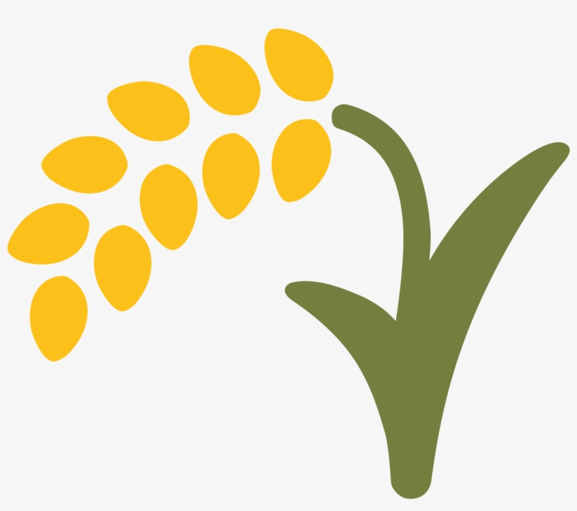 Open - Rice Plant Emoji, transparent png download