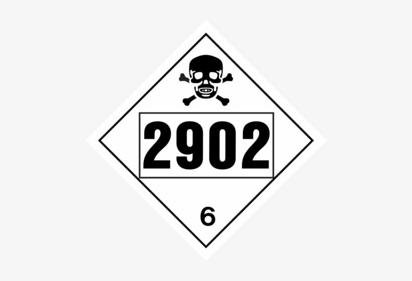 Poisonous Or Toxic Substances - 6.1 Poison Inhalation Placard, transparent png download