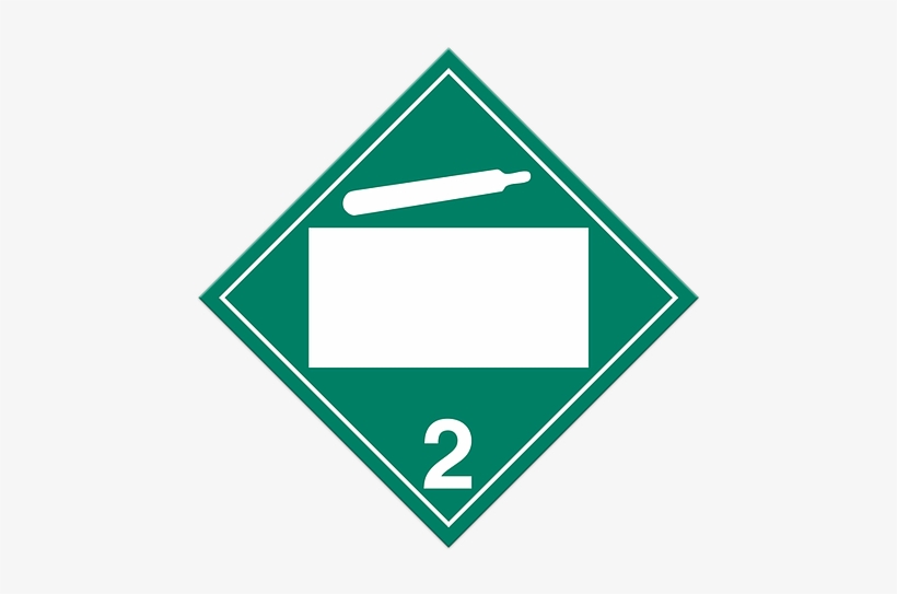 Loading Zoom - Non Flammable Gas Sign, transparent png download