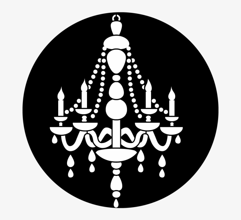 A - Thompson - Elegant Chandelier - Chandelier Silhouette, transparent png download