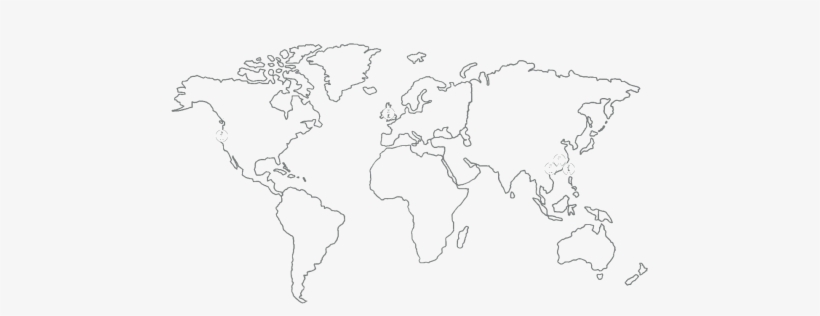 Our Offices - Black And White 7 Continents, transparent png download