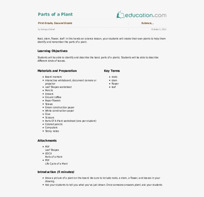 Related Learning Resources - Lesson Plan For Science, transparent png download