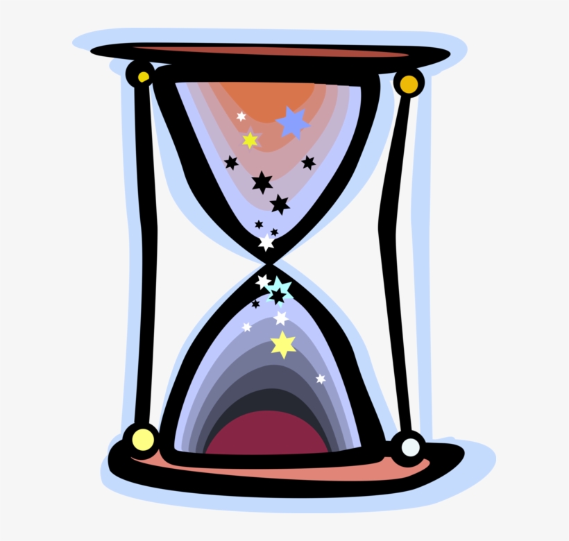 Vector Illustration Of Hourglass Or Sandglass, Sand, transparent png download