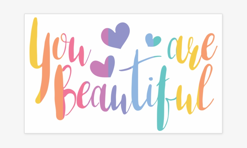 You Are Beautiful Pack Of Stickers Unicorn Smiles You Are Beautiful Png Image Transparent Png Free Download On Seekpng