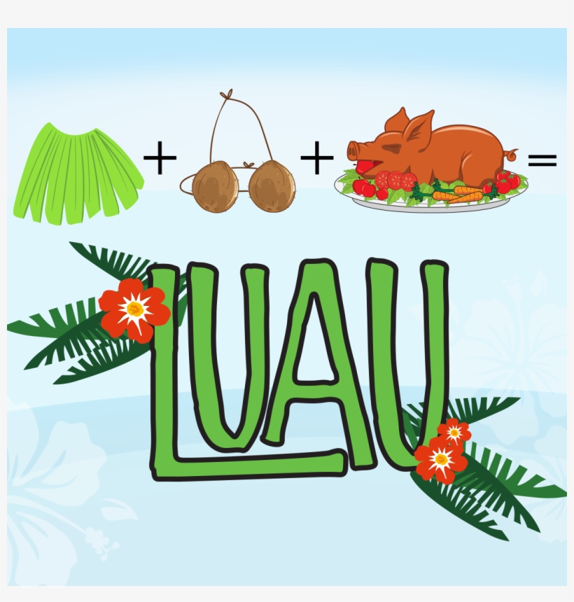 Grass Skirt Coconut Bra Pig Head = Red Hare Luau And - Amscan Coconut Bra 392996, transparent png download