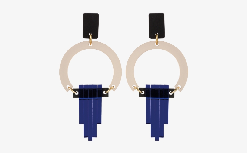 Art Deco Chandeliers Nude And Sapphire - Toolally Art Deco Chandeliers - Nude & Sapphire, transparent png download