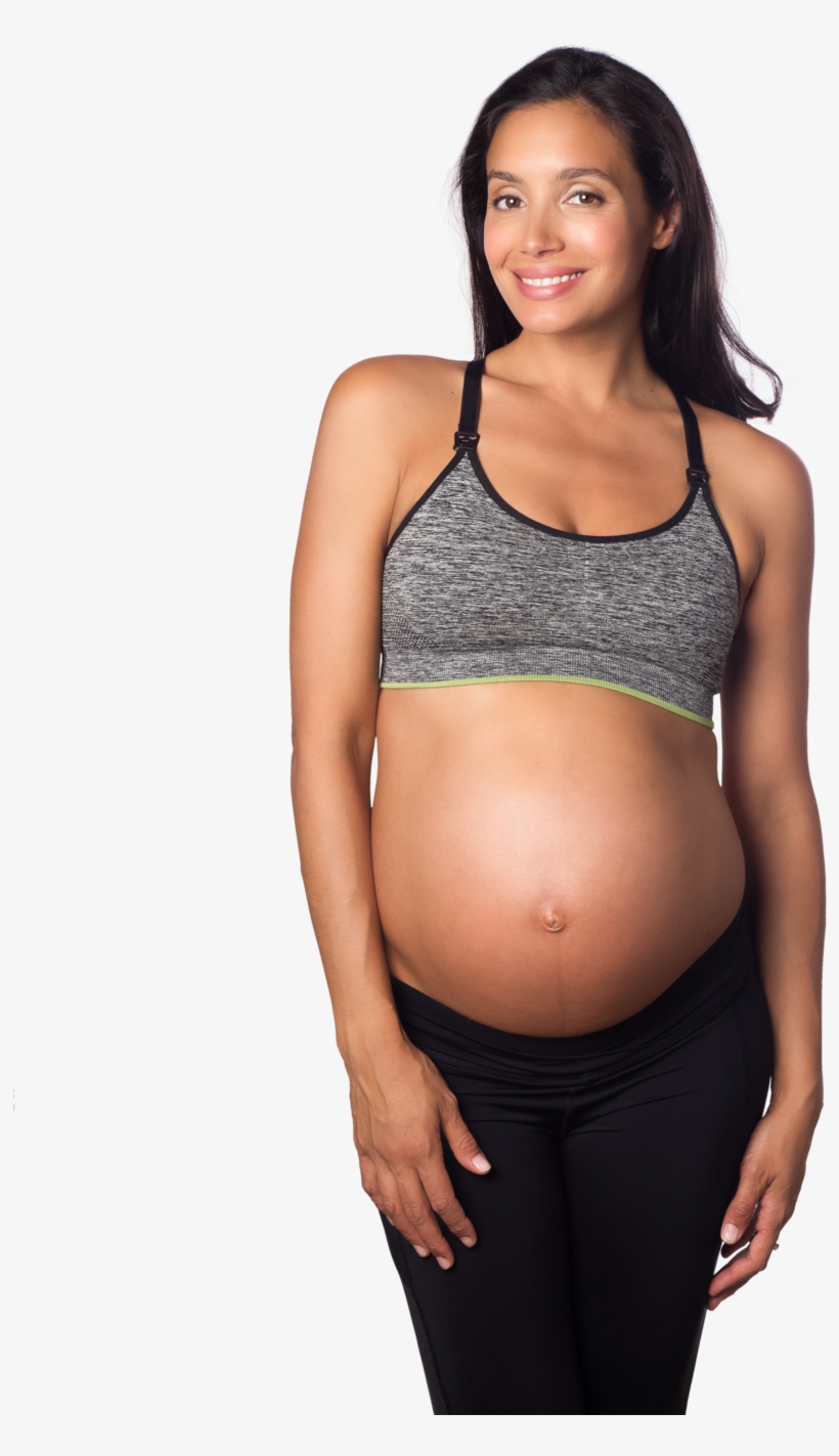 Hotmilk Vitality Grey Yoga Sports Pregnancy And Nursing - Maternity Sports Bra, transparent png download