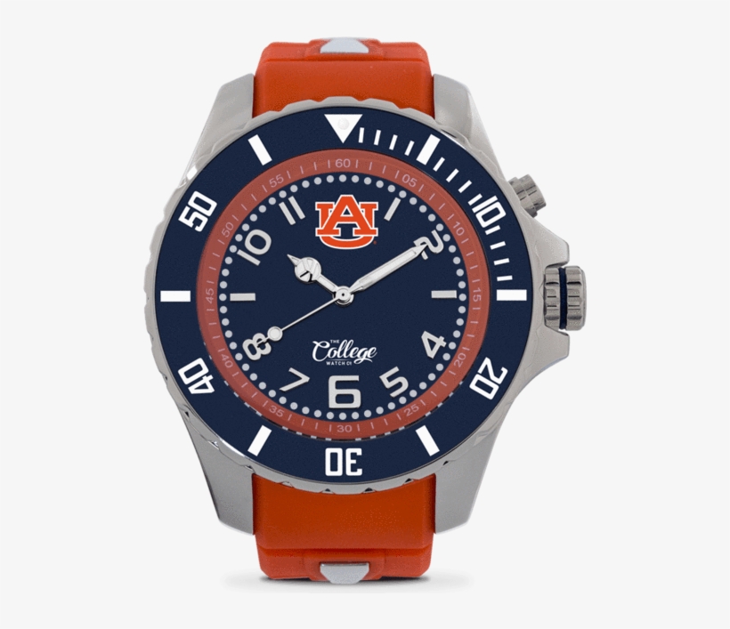 Auburn Tigers Watch - Kyboe Silver Midnight Watch, transparent png download