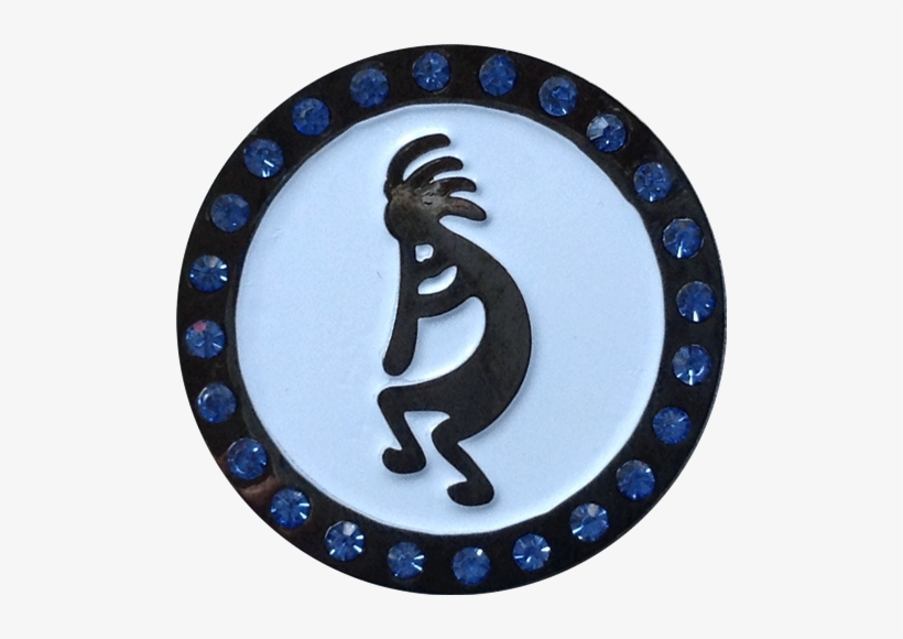 Southwest Kokopelli Ball Marker With Crystals - Call Of The Sacred Drum, transparent png download