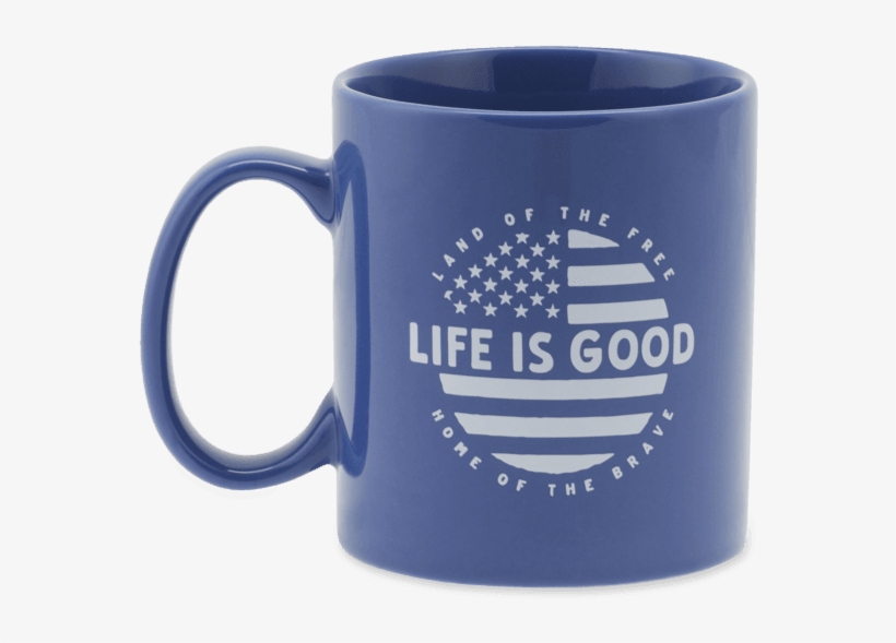Circle Flag Jakes Mug - Life Is Good Adult Jakes Reindeer Mug, Slate Gray,, transparent png download