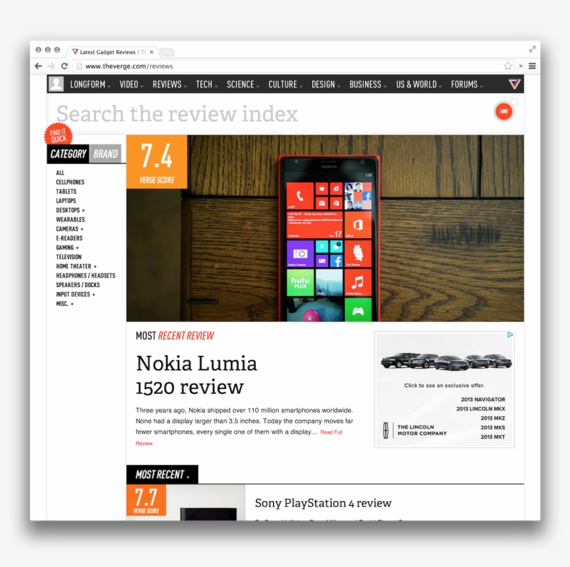 The Verge Logo And Website - Verge Website Design, transparent png download