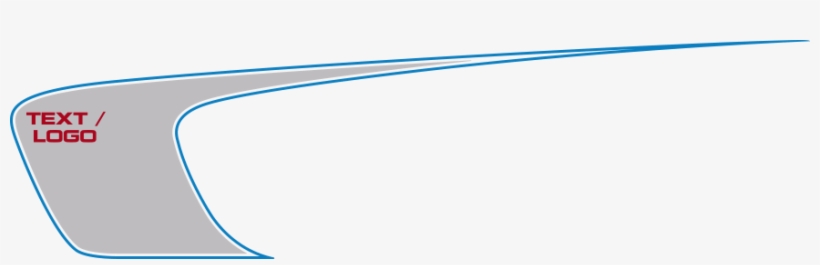 Dodge Charger Outer Scallop Swooshes - White Swoosh Graphics, transparent png download