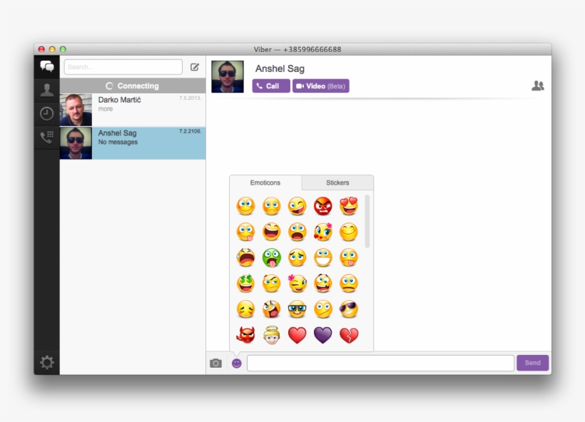 Viber For Mac - Viber, transparent png download