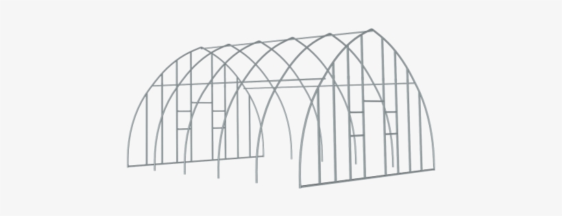 High Tunnel Greenhouse 20 X 16 X 12 Ft - Greenhouse, transparent png download