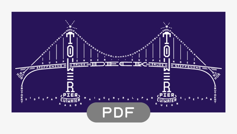 Bridge Typogram - Pdf - House, transparent png download