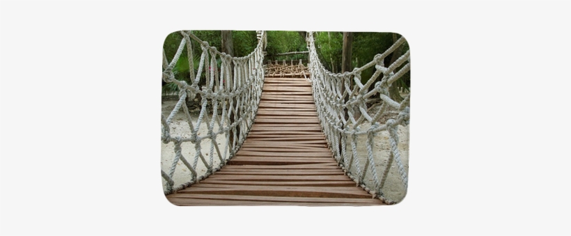 Adventure Wooden Rope Jungle Suspension Bridge Bath - Puente Colgante De Madera, transparent png download