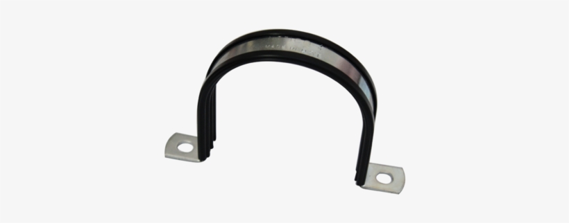 Galvanised U Strap Clamp With Rubber Lined - U Strap Clamp, transparent png download