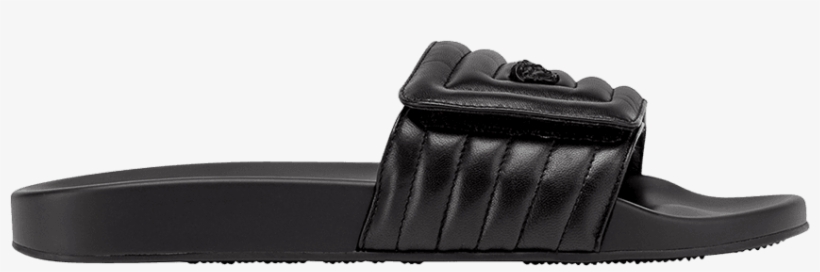 Versace Quilted Greek Key Pool Slide - Fashion, transparent png download