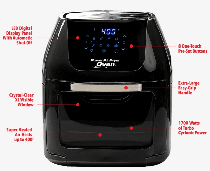 Replaces Your Deep Fryer, Rotisserie Oven, Dehydrator, - Power Air Fryer Oven, transparent png download