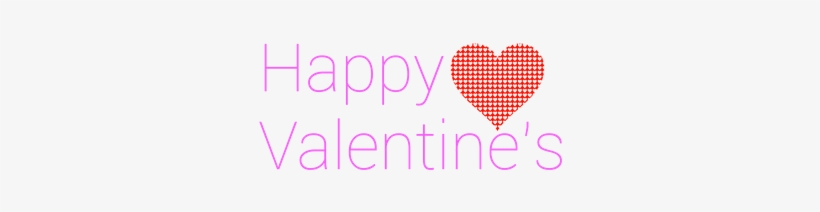 Happy Valentine's Modern Purple Text - Valentine's Day, transparent png download