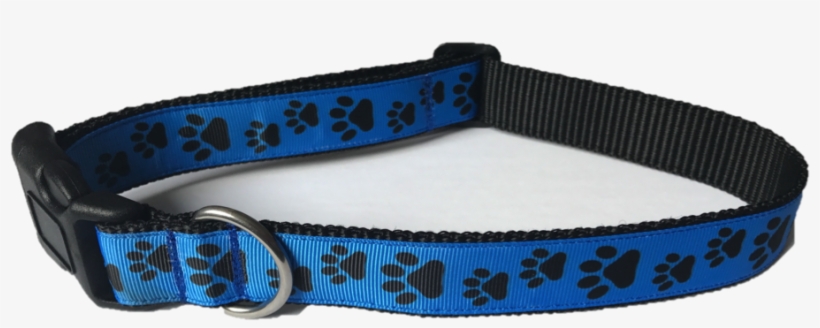 Dog Collar - Blue Paws - Dog Collar, transparent png download