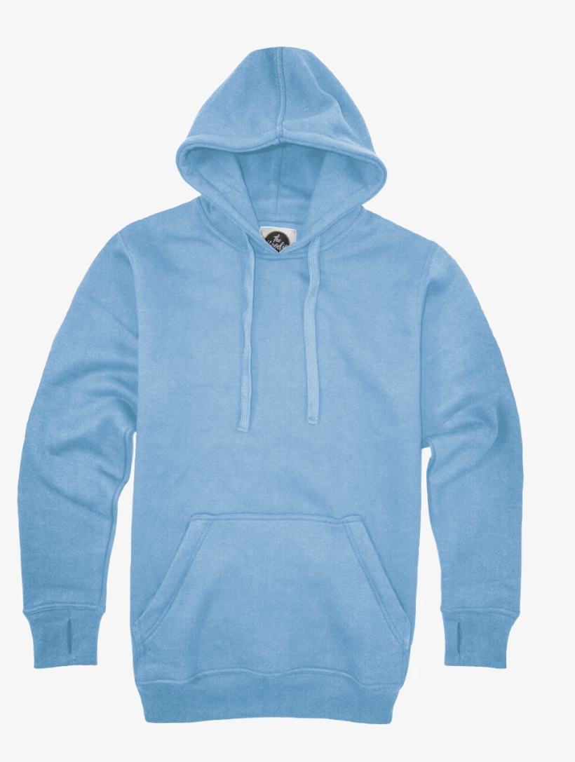 Light Blue Tall Hoodie - Hoodie, transparent png download