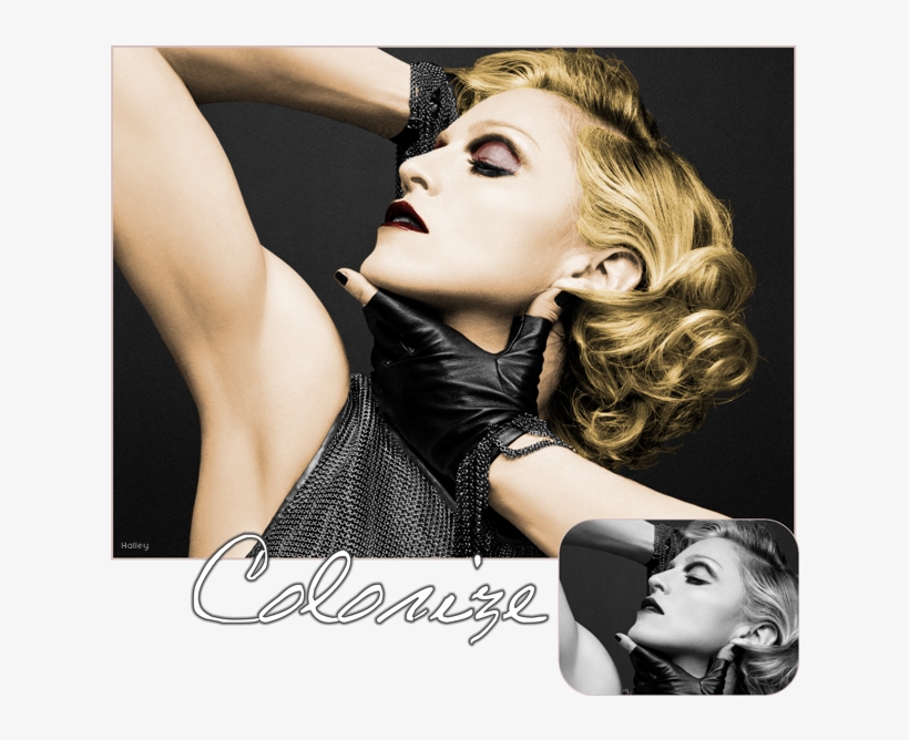 Colorize Mdna - Madonna Pop Icon Music Bw 32x24 Print Poster, transparent png download