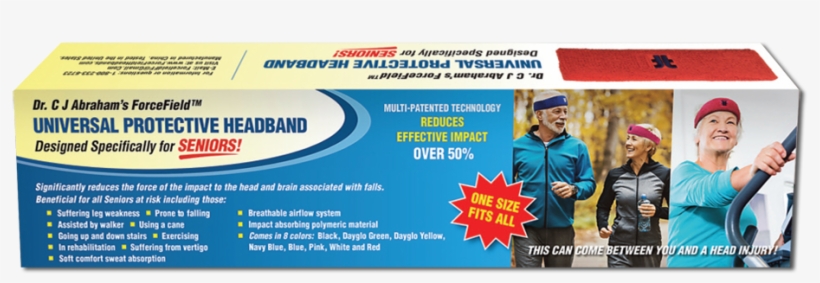 Seniors Protective Headband By Forcefield - Headgear, transparent png download