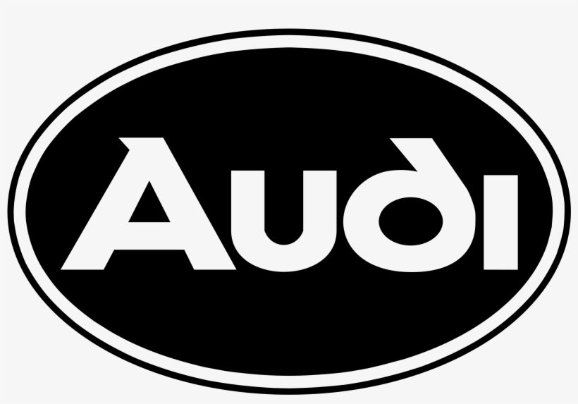 Audi Logo Black And Ahite - Vintage Audi Logo, transparent png download