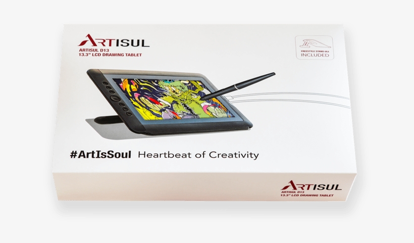 The Artisul D13 S - Artisul D13 13.3" High-resolution Lcd Drawing Tablet, transparent png download