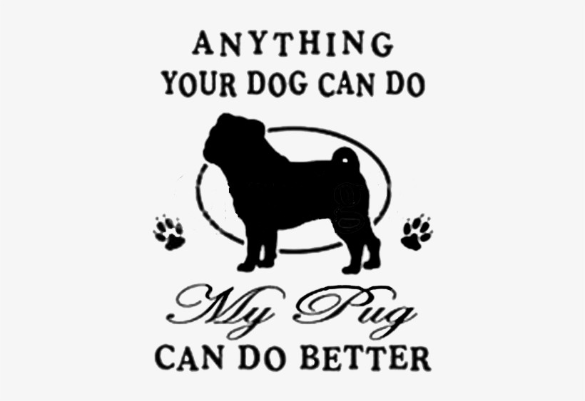 Pug A13077 Lights Only - Tote Bag : My Pug Can Do Better, Women's, Tote Bag, transparent png download