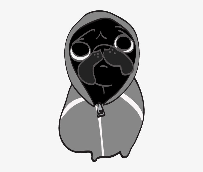 Hewston The Pug Messages Sticker-0 - George Hewston, transparent png download