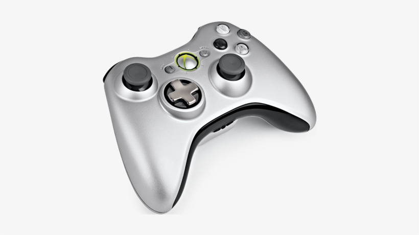 Xb360 Siliver Wireless Controler - Microsoft Xbox 360 Wireless Controller And Play, transparent png download