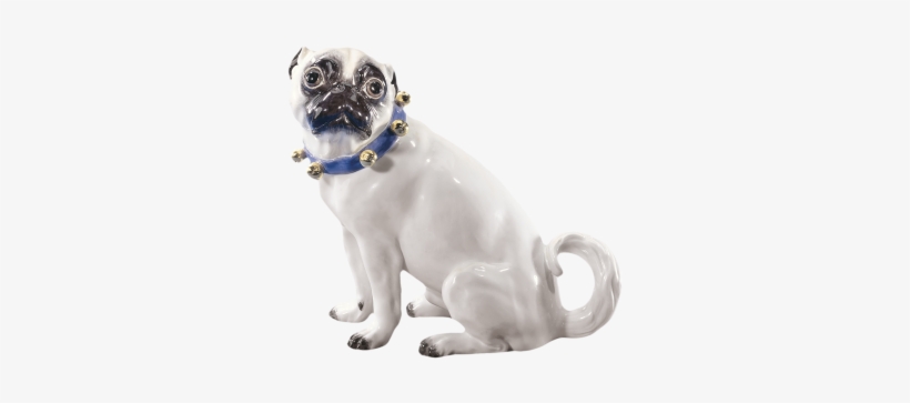 Single Figurine Pug With Bells - Gold, transparent png download