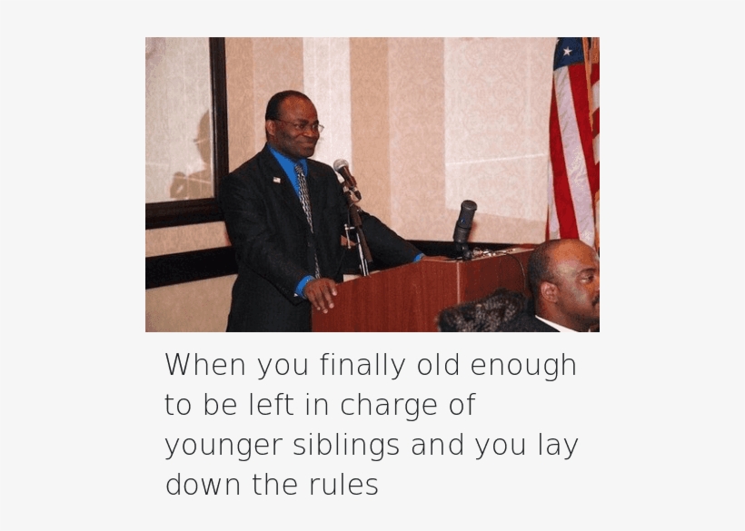 Black Man At Podium, Family, And Finals - Talks To Cute Person Once, transparent png download