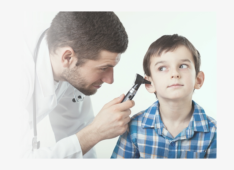 Condition Overview - Doctor Looking In Child's Ear, transparent png download