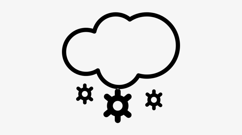 Snow Cloud Vector - Snow, transparent png download