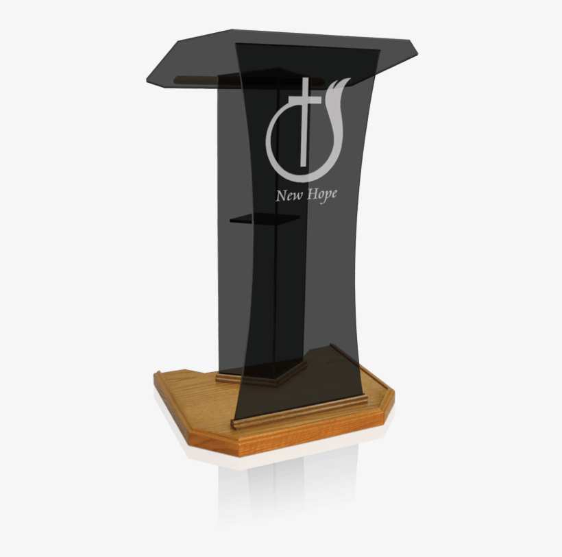 Weight = 75 Lbs, Glass Speaker - Glass Pulpit, transparent png download